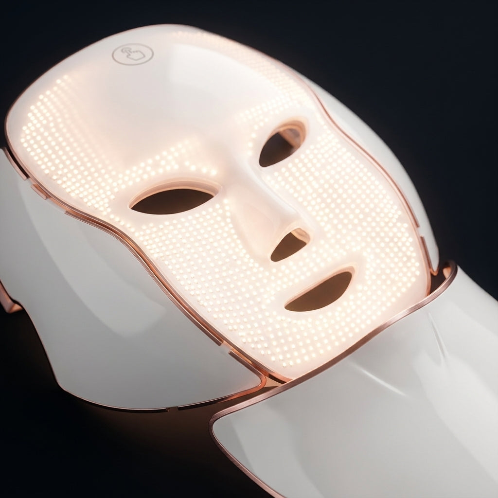 Detalle macro de los LED de la mascarilla Dolce Lumina