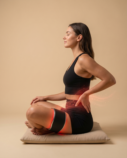 DolceBand V2 supporting lower-back relief ritual