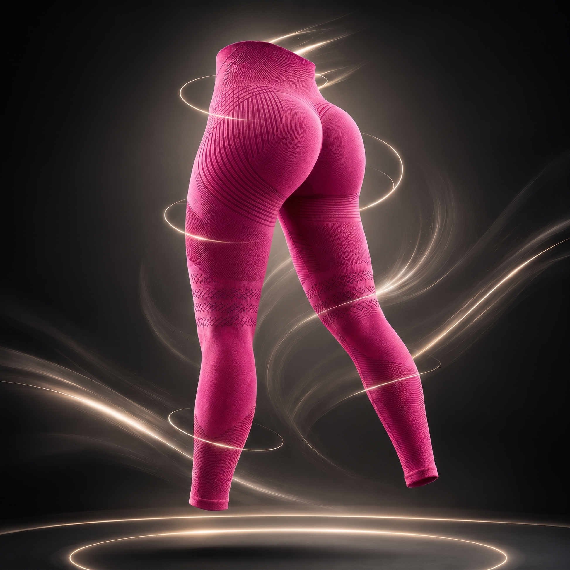 Leggings 3D Dolce Catene - Rosa Fucsia