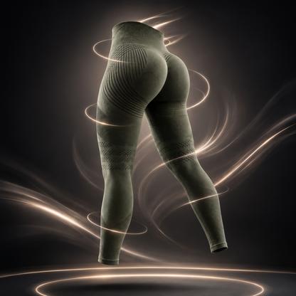 Leggings 3D Dolce Catene - Verde Militar